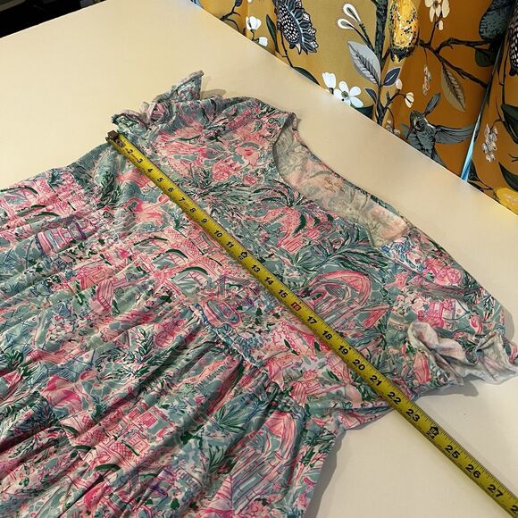 Lilly Pulitzer XXL Jodee Swing Flounce Dress Spotted On Worth rare hard To Find - Picture 8 of 9